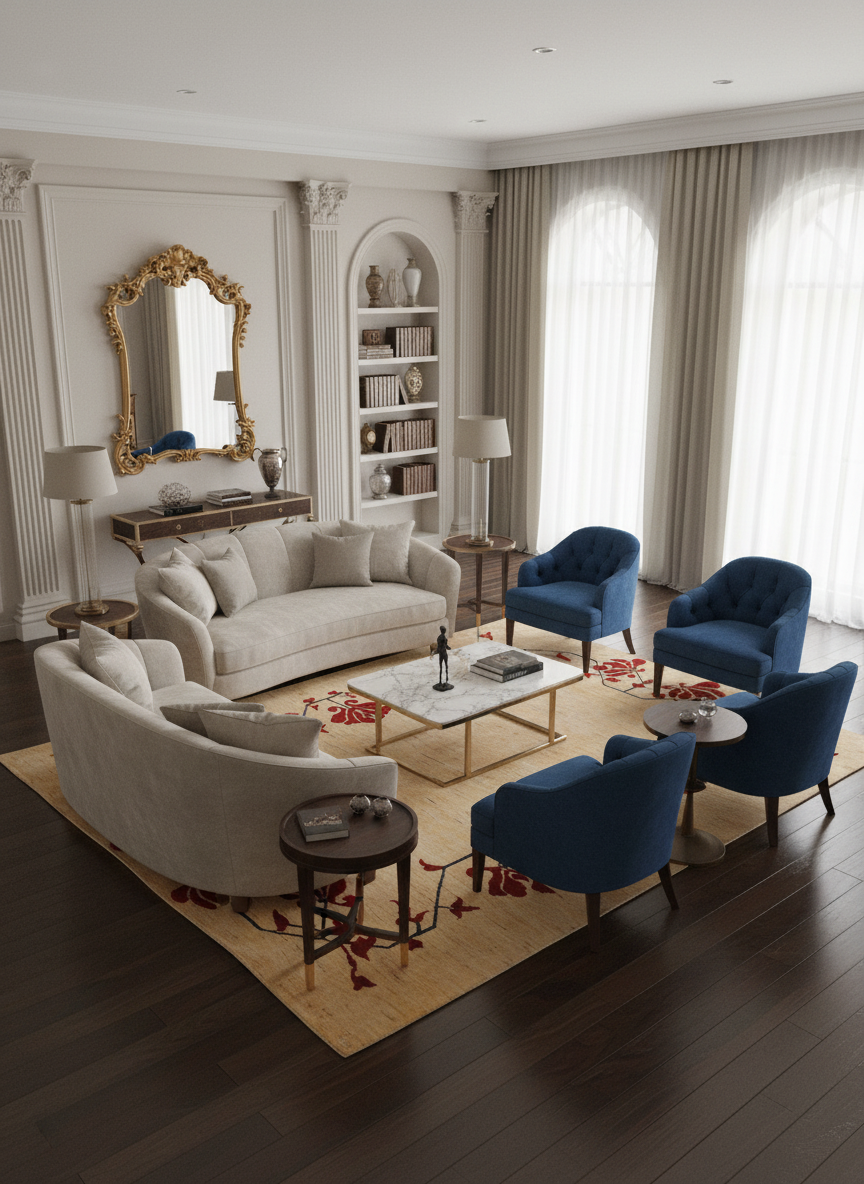 Tolidi - Uzbek Hand Knotted Wool Rug - 231x203 cm