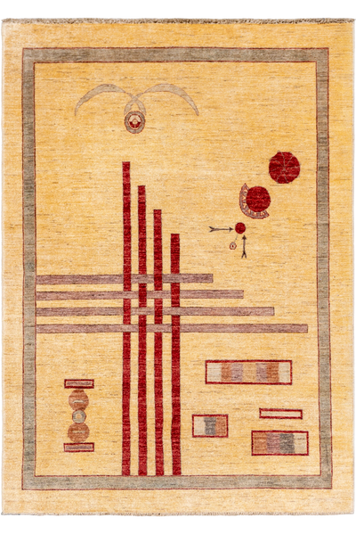 Tolidi - Uzbek Hand Knotted Wool Rug - 258x184 cm
