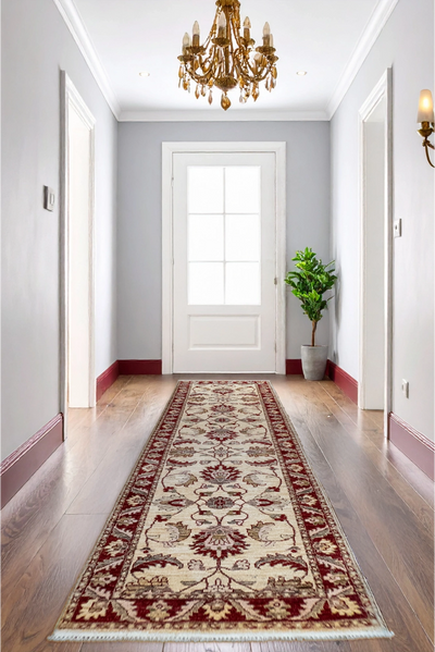 Tolidi Hand Knotted Wool Hallway Runner 303x83cm