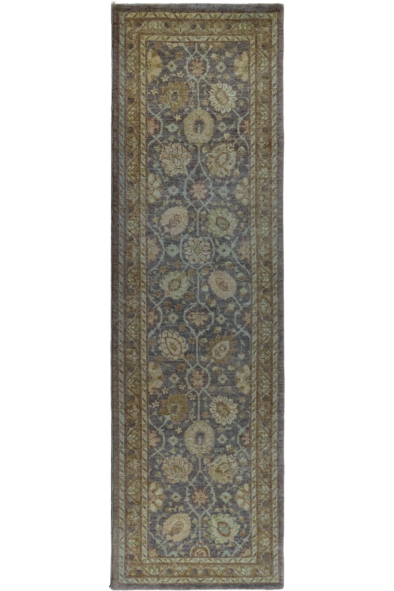 Tolidi - Uzbek Hand Knotted Wool Runner - 297x88 cm