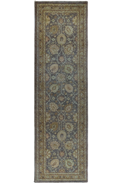Tolidi - Uzbek Hand Knotted Wool Runner - 297x88 cm