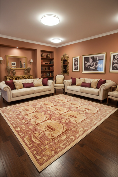 Tolidi - Uzbek Hand Knotted Wool Rug - 223x192 cm