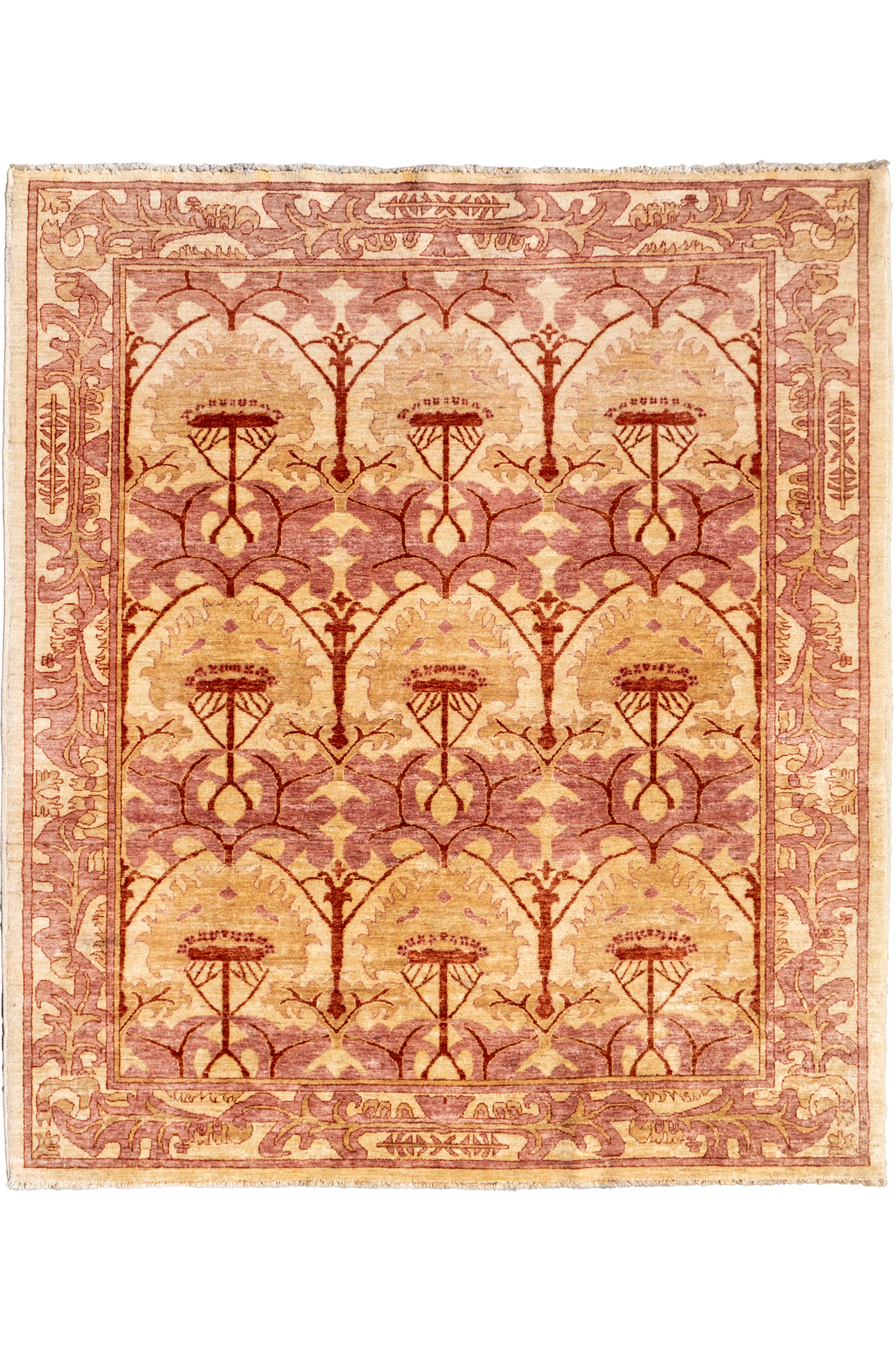 Tolidi - Uzbek Hand Knotted Wool Rug - 223x192 cm