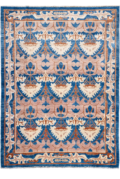 Tolidi - Uzbek Hand Knotted Wool Rug - 272x218cm