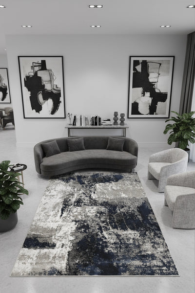 Ventures Contemporary Rug - 102 Blue