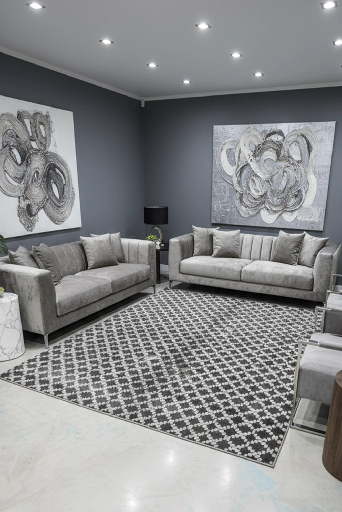 Ventures Contemporary Rug - 103 Grey