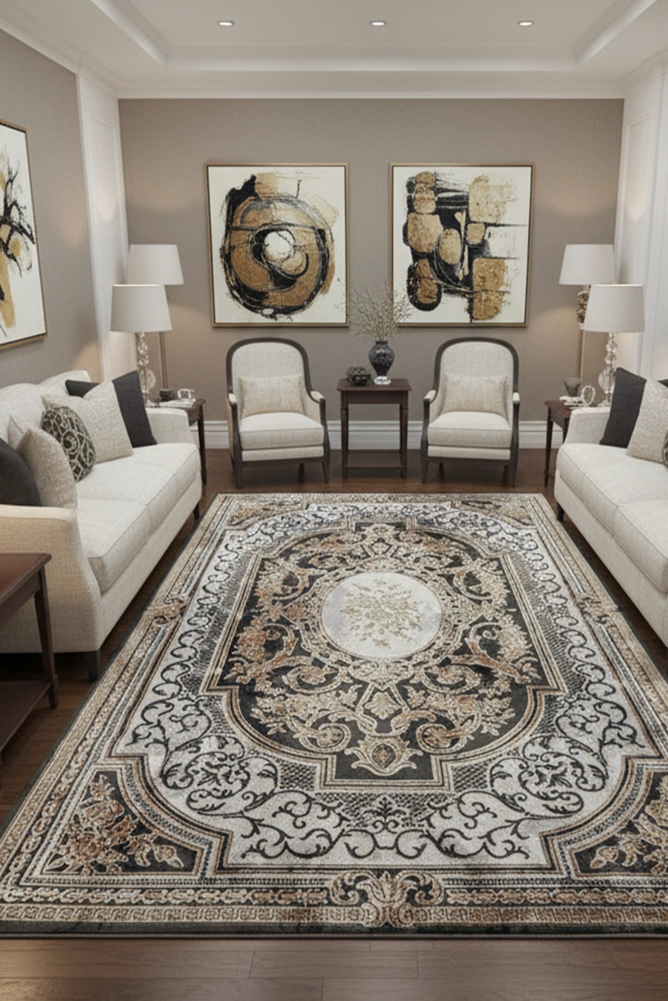 Ventures Contemporary Rug - 105 Blue