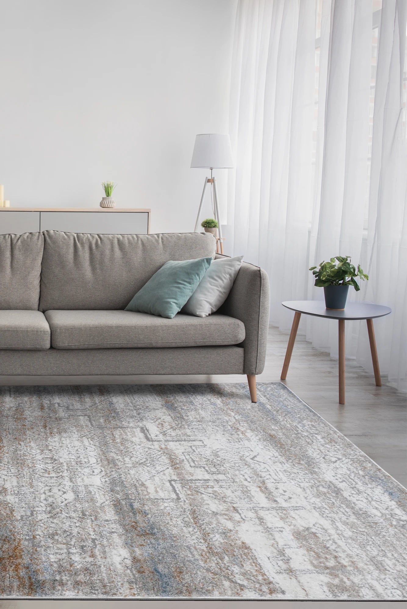 Virginia Modern Plush Rug - 103 Light Grey