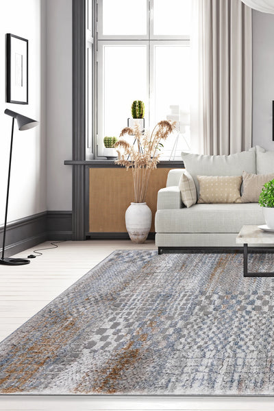 Virginia Modern Plush Rug - 104 Light Grey