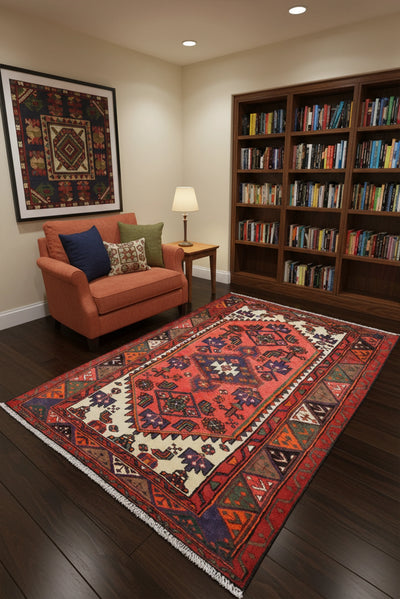 Zanjan Persian Hand Knotted Rug 150x103 cm