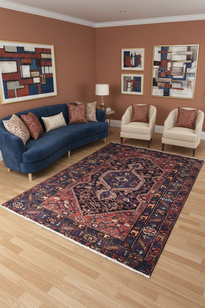 Zanjan Hand Knotted Wool Rug - 260x145cm