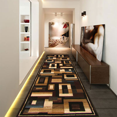 Pisa Abstract Rug - 115 Brown