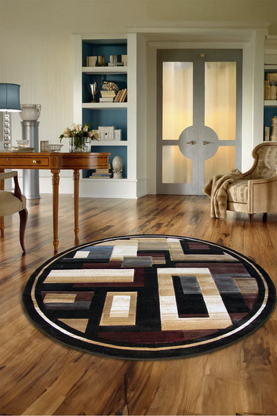 Pisa Abstract Rug - 116 Brown