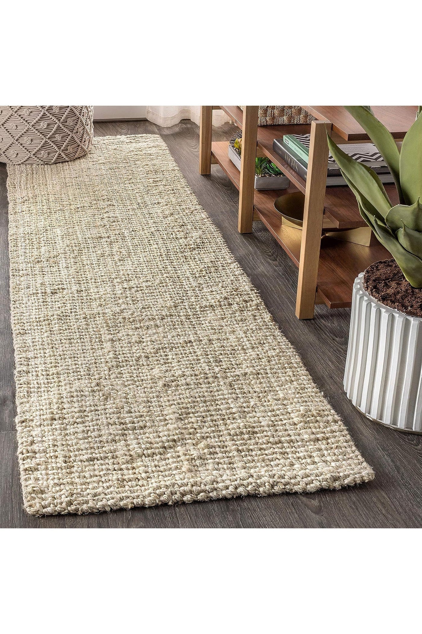 Chunky Jute Rug - 103 Bleached Tucked