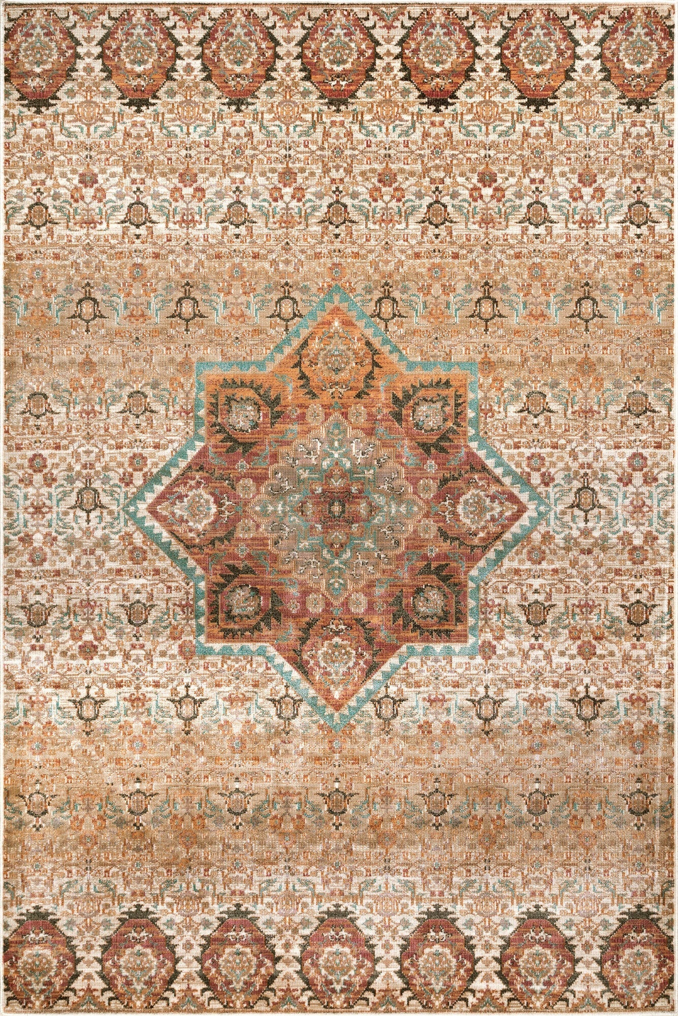 Antique Traditional Rug - 104 Rust