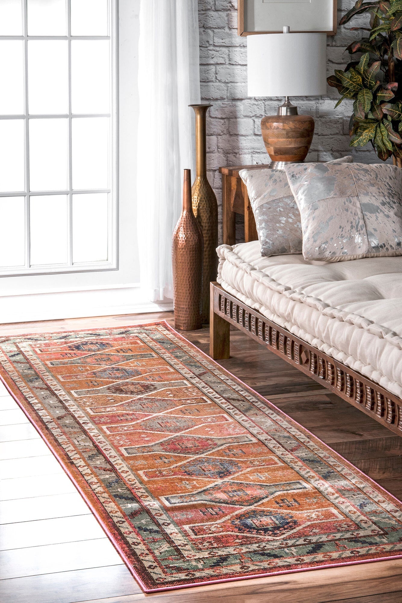 Antique Traditional Rug - 106 Rust