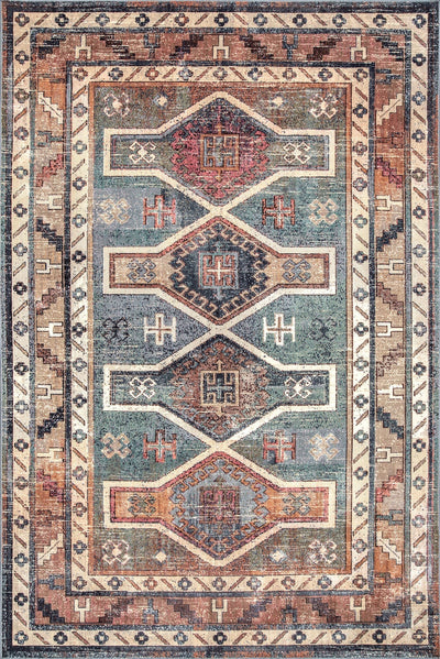 Antique Traditional Rug - 108 Multi-colour