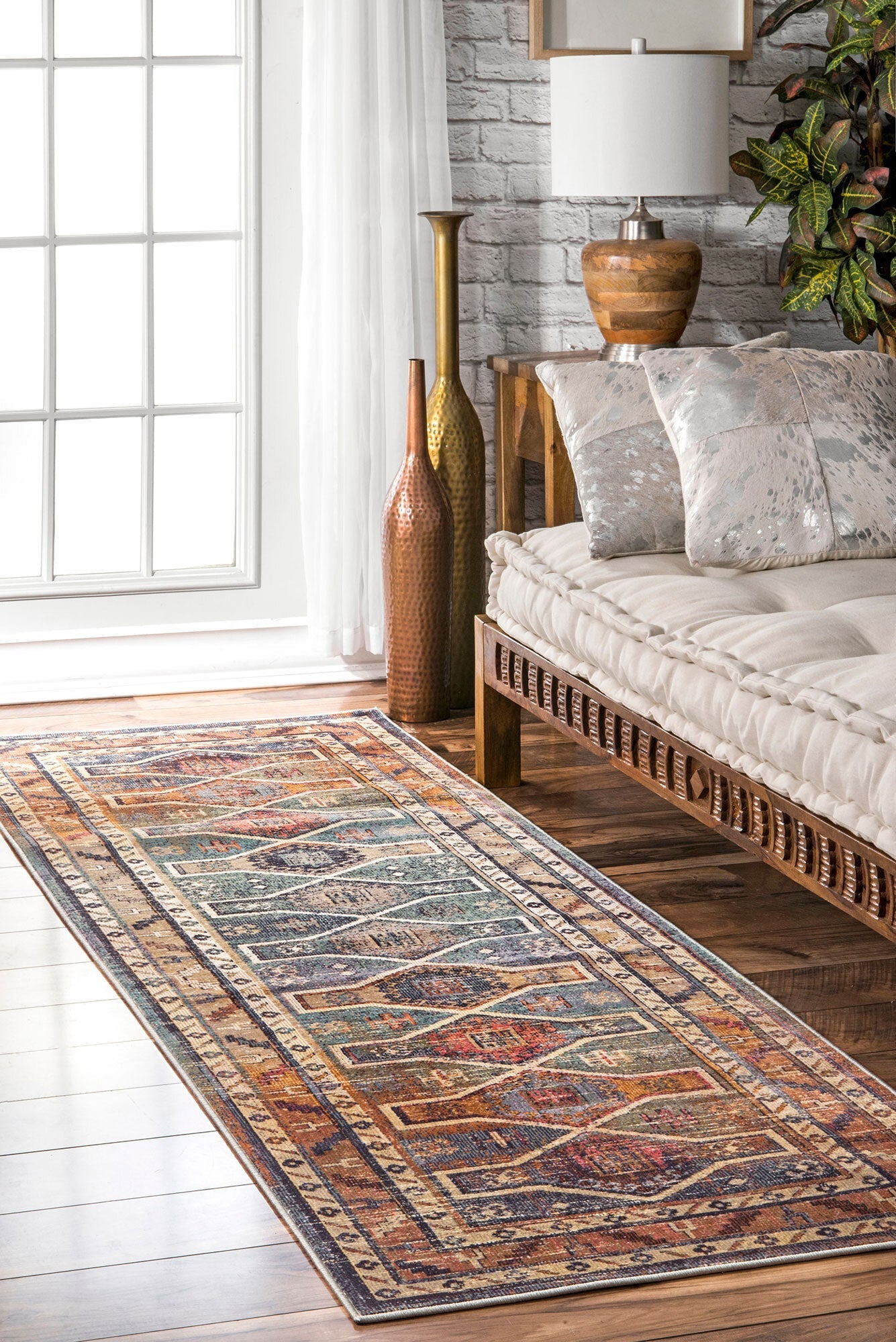 Antique Traditional Rug - 108 Multi-colour