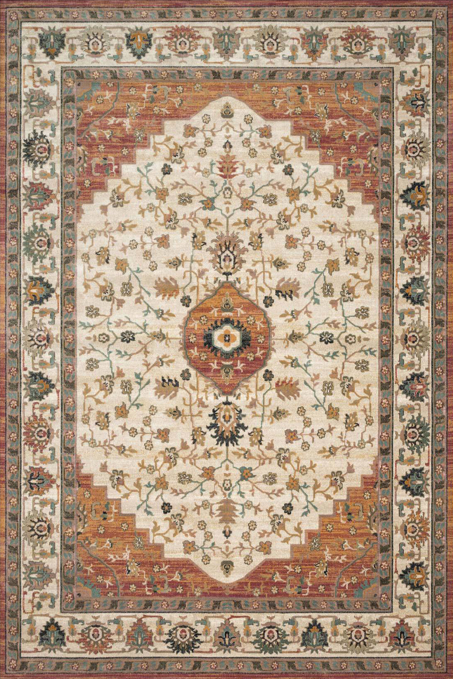 Antique Traditional Rug - 112 Rust