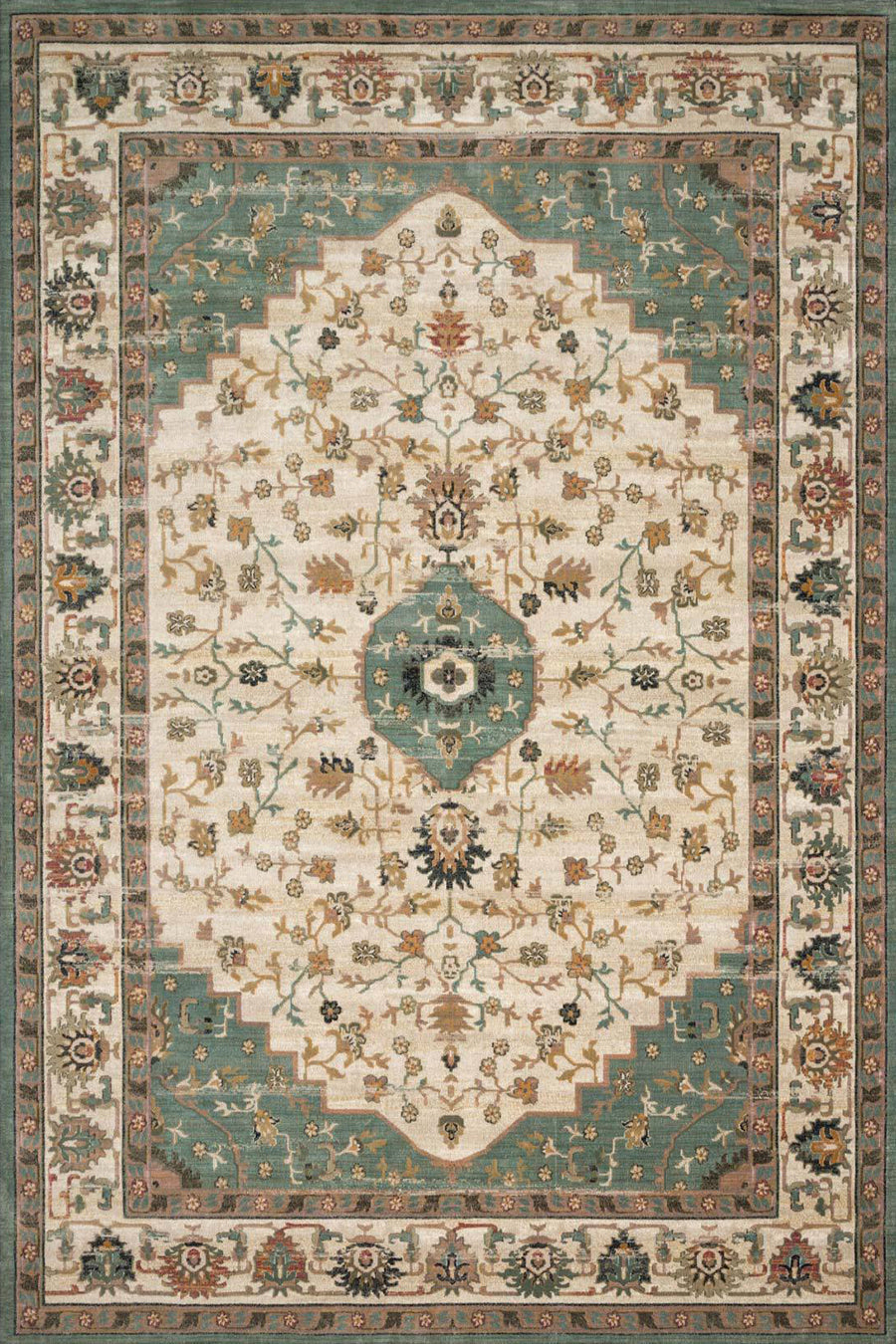 Antique Traditional Rug - 114 Green