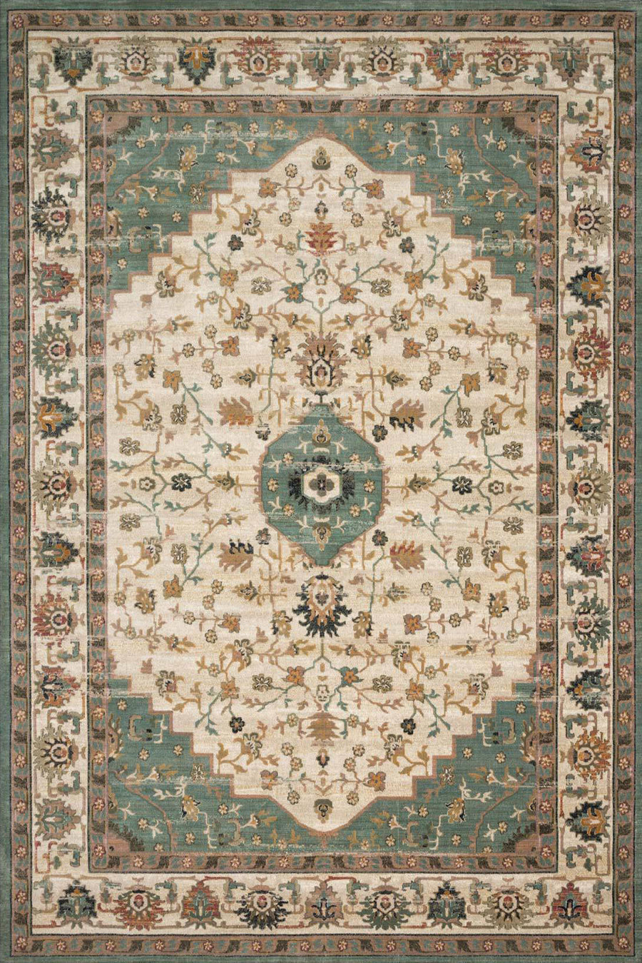 Antique Traditional Rug - 114 Green