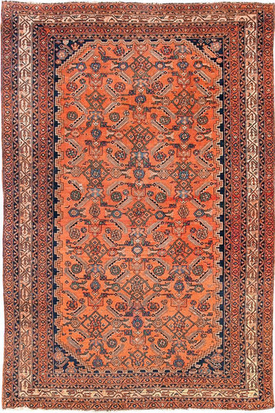 Afshari Hand Knotted Wool Rug 188x136