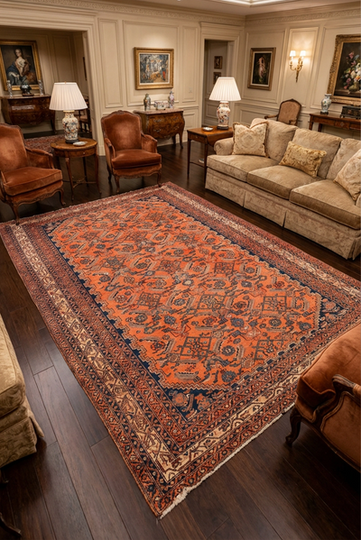 Afshari Hand Knotted Wool Rug 188x136