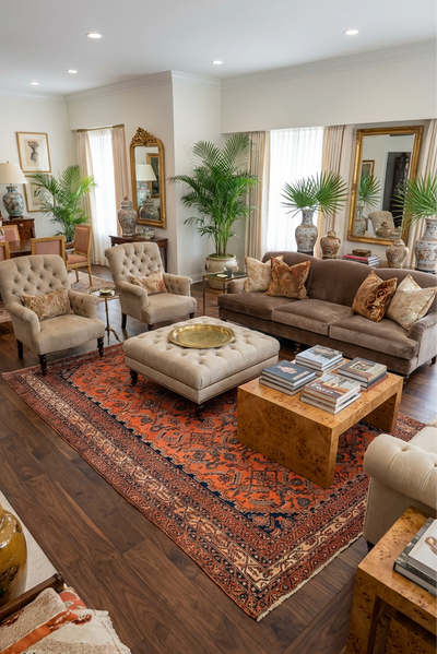 Afshari Hand Knotted Wool Rug 188x136