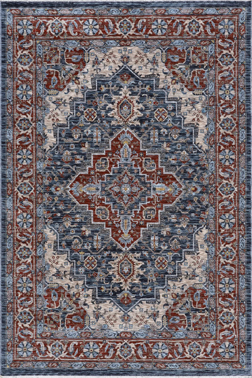 Alabama Distressed Rug - 101 Blue