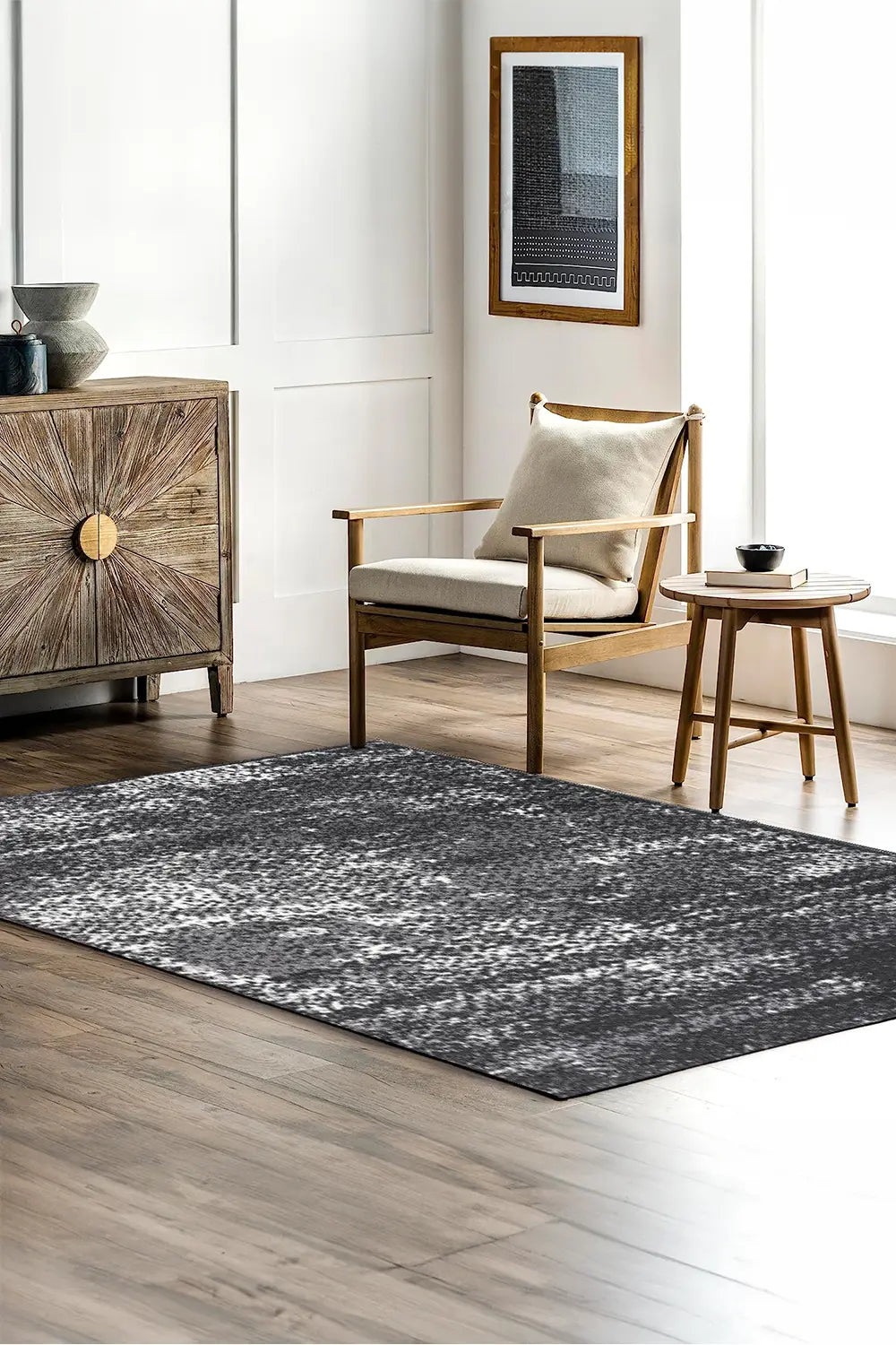 Allegra Abstract Rug - 102 Black