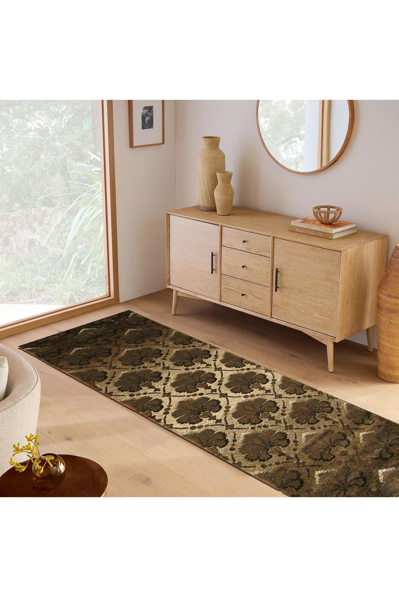 Alpi Floral Rug - 104 Brown