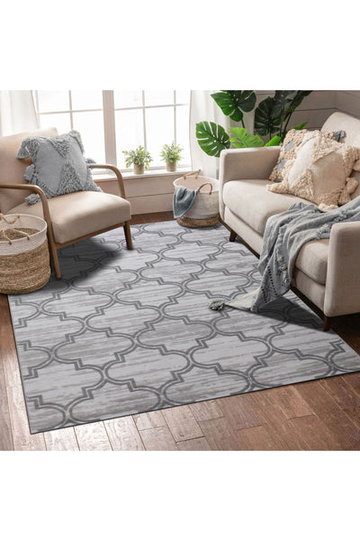 Adam Trellis Rug - 113 Grey