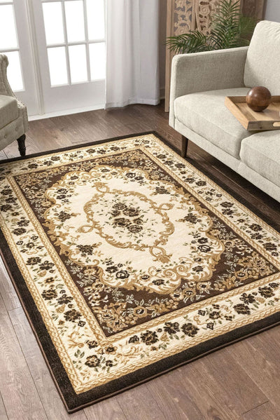 Adam Traditional Rug - 116 Brown