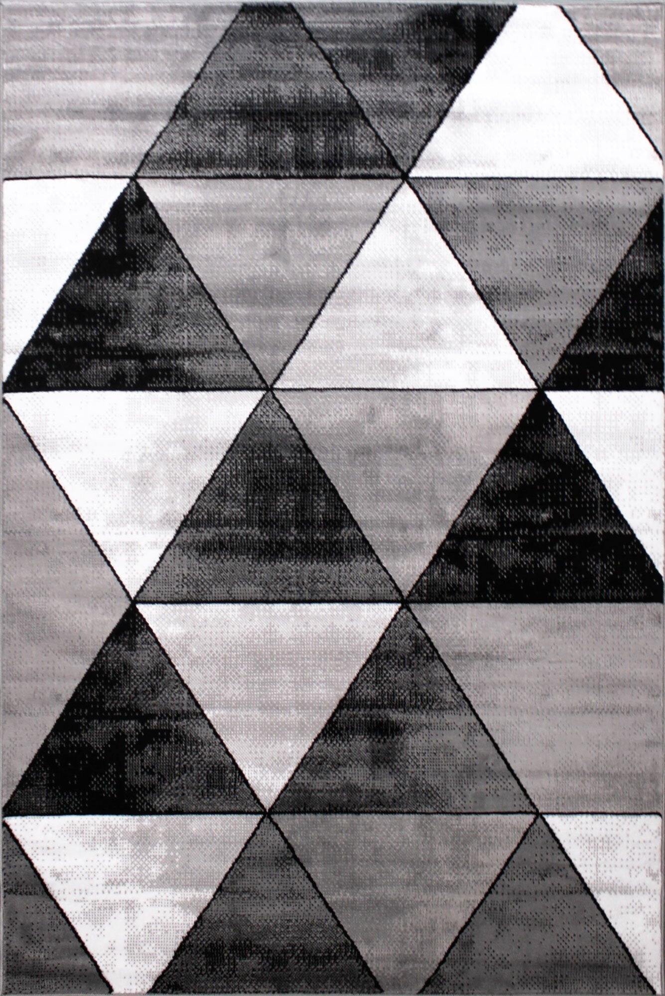 Adam Geometric Rug - 104 Black