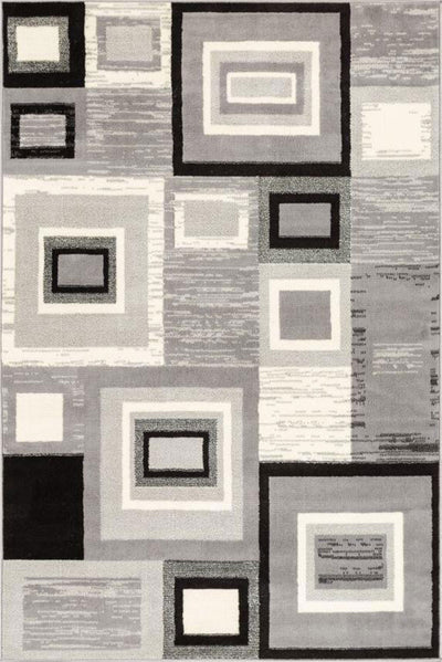 Adam Geometric Rug - 108 White