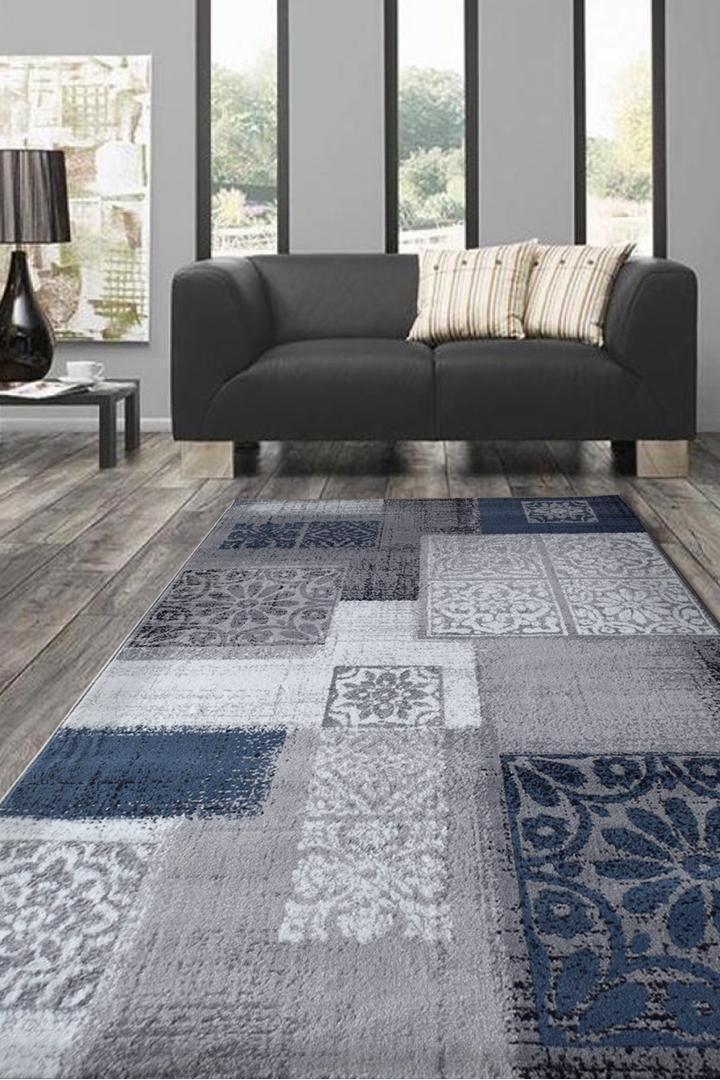 America Abstract Rug - 171 Blue