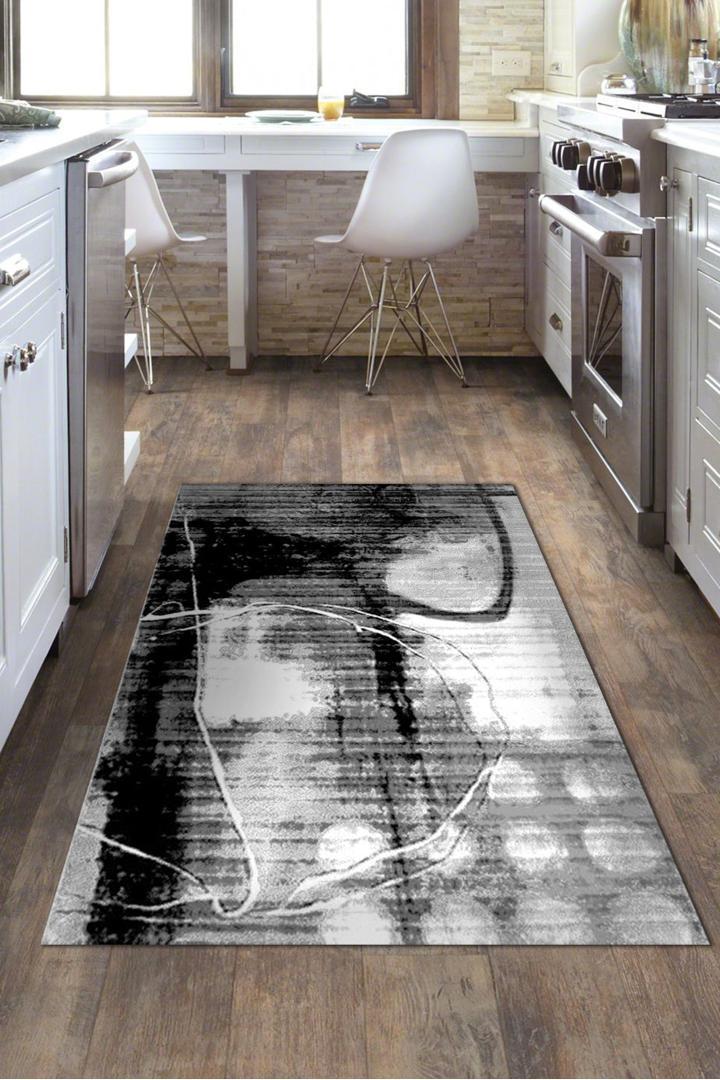 America Abstract Rug - 148 Grey