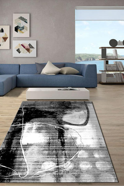 America Abstract Rug - 148 Grey