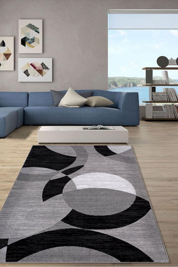 America Abstract  Rug - 172 Grey