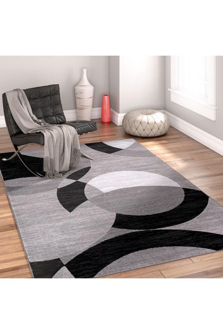 America Abstract  Rug - 172 Grey