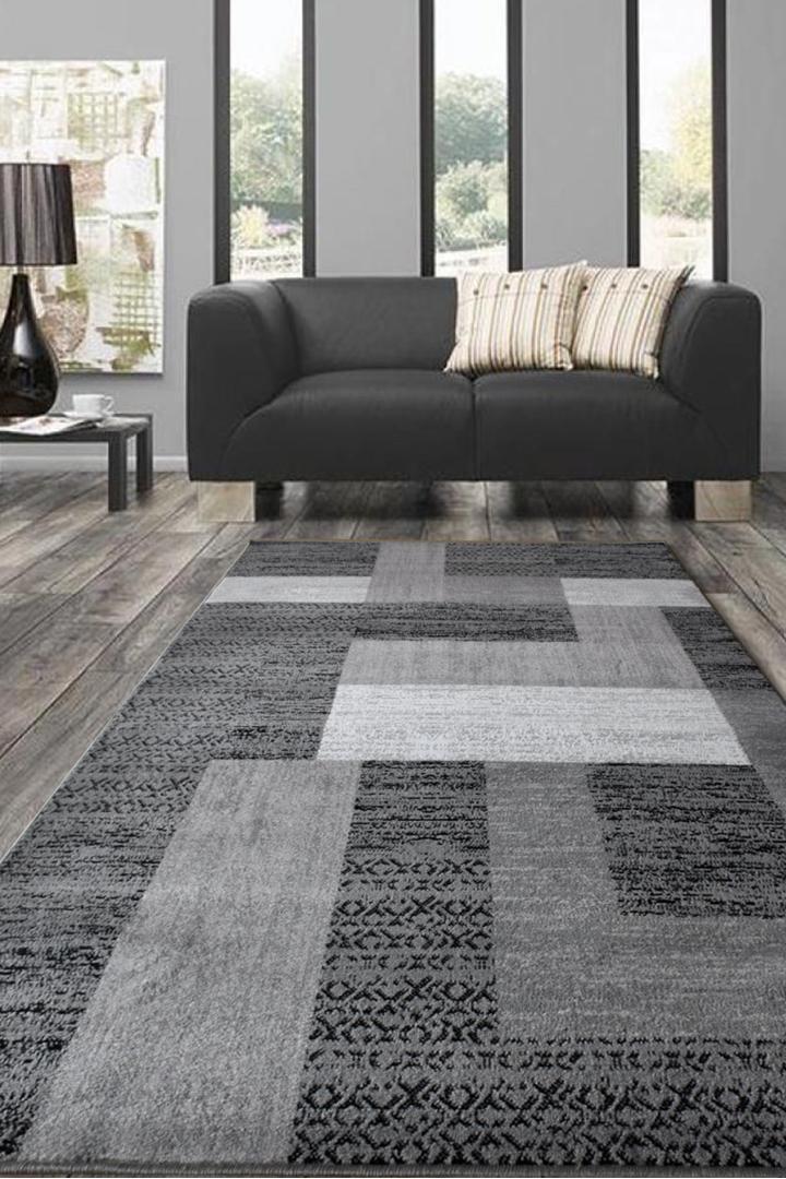 America Abstract Rug - 188 Grey