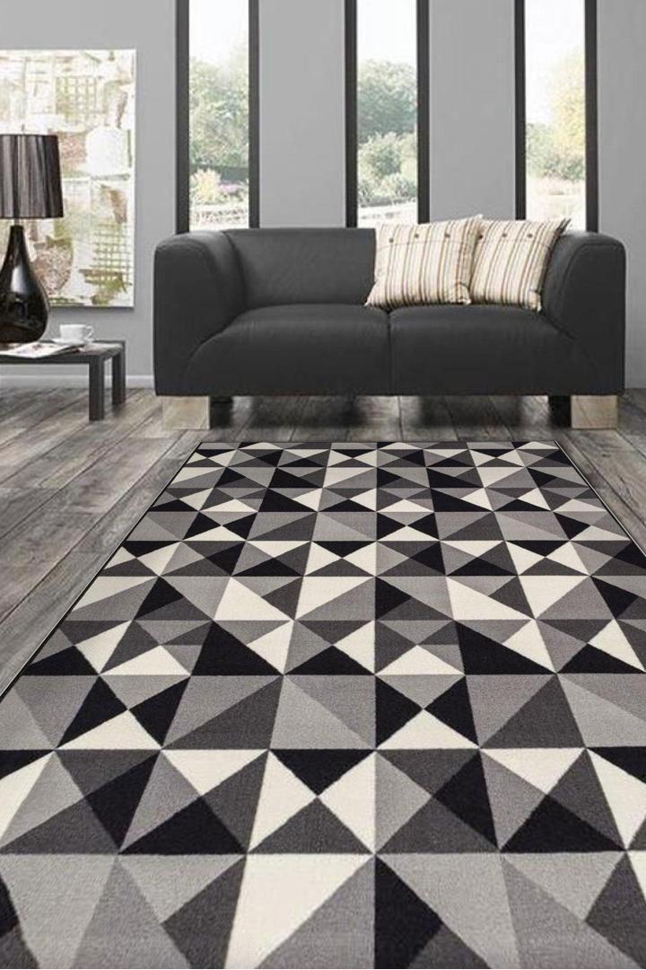 America Abstract Rug - 192 Black