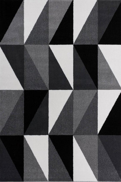 America Abstract Rug - 191 Black