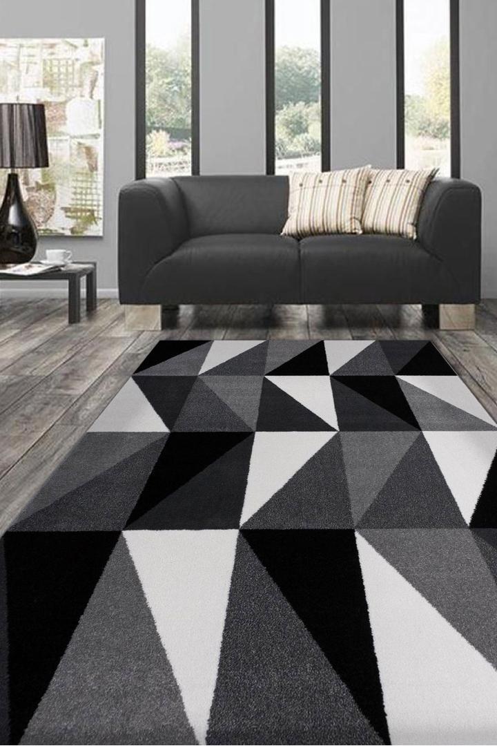 America Abstract Rug - 191 Black