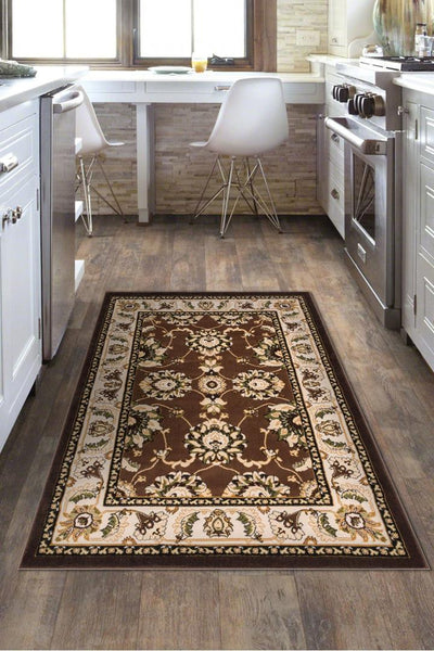 America Traditional Rug - 166 Brown