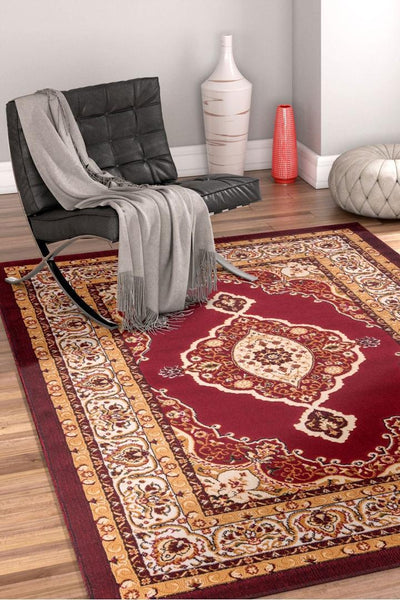 America Traditional Rug - 178 Burgundy