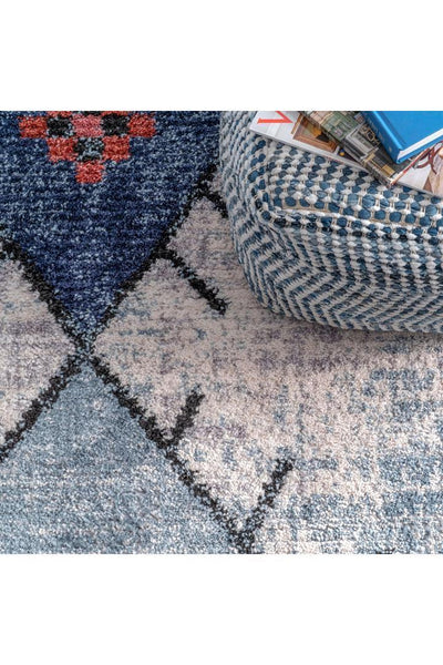 Amira Tribal Rug - 108 Blue