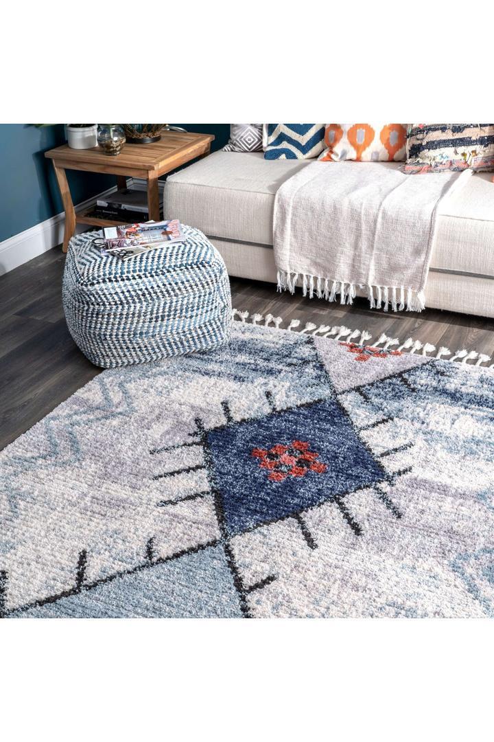 Amira Tribal Rug - 108 Blue