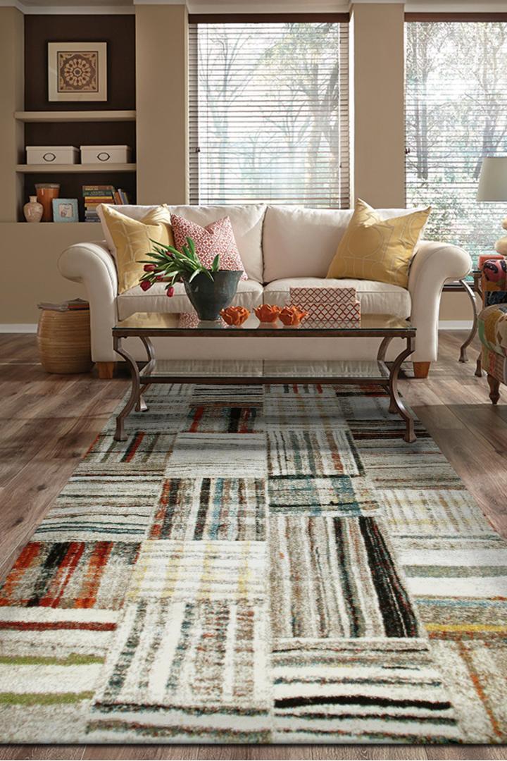 Square Pattern Rugs Amore Modern Square Pattern Rug 21147-60 | Buy Rugs Online | 270x180cm ...