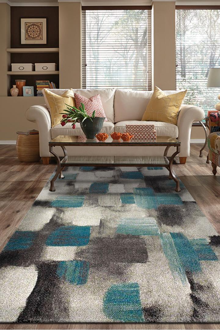 Amore Abstract Rug - 110 Blue